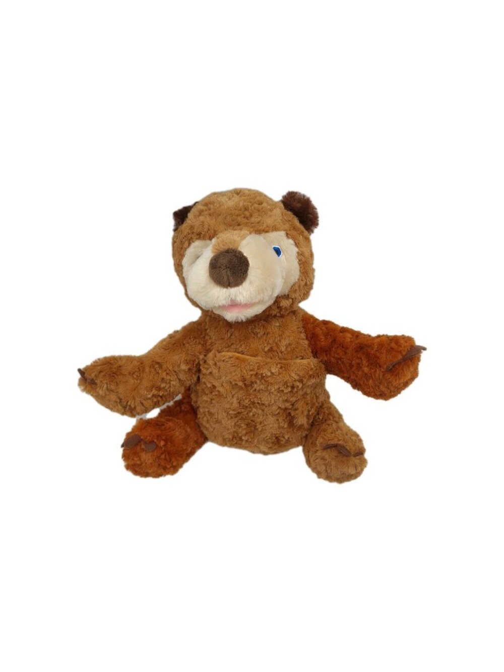 Eric Carle Zoobies Bear Plush Stuffed Brown with Soft Book Sewn eyes 10"